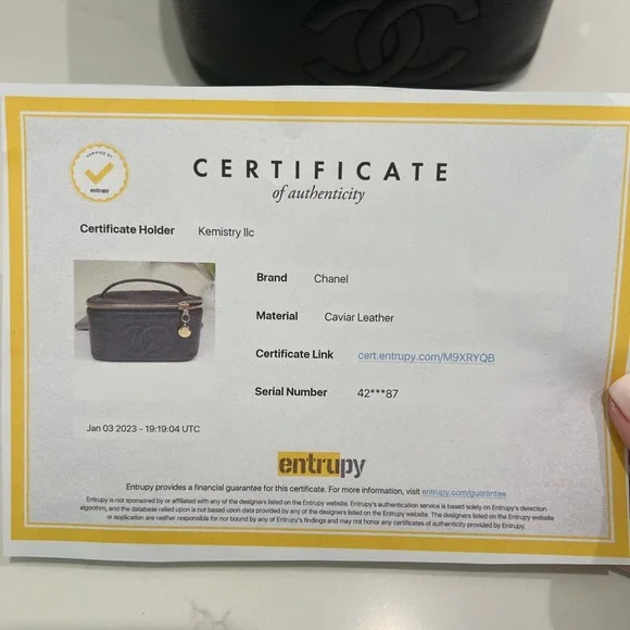 ‼️SOLD‼️ Chanel Vintage CC Timeless Caviar Vanity Cosmetic Makeup Case Black - Picture 16 of 16